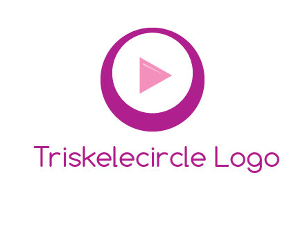 play button inside of a circle logo
