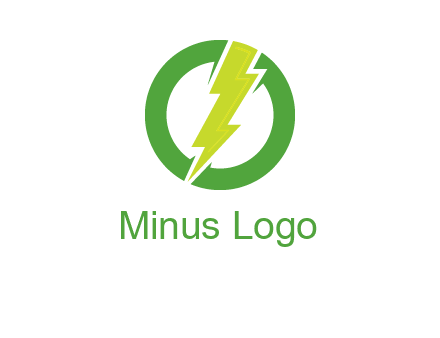 electric bolt inside of a circle logo
