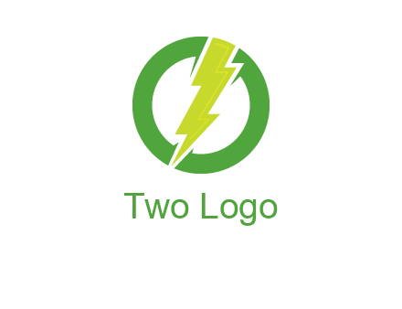 electric bolt inside of a circle logo