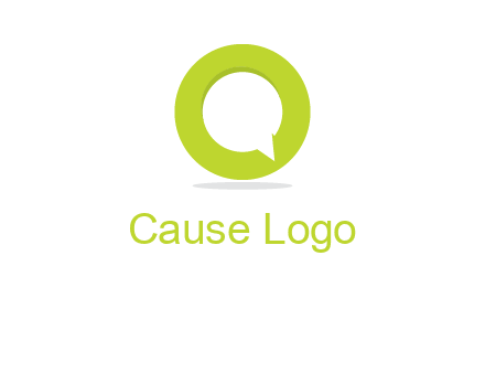 talking bubble is inside the letter o logo