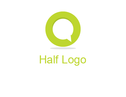 talking bubble is inside the letter o logo