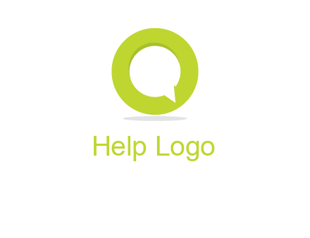 talking bubble is inside the letter o logo