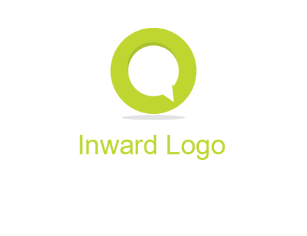 talking bubble is inside the letter o logo