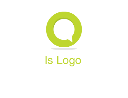 talking bubble is inside the letter o logo