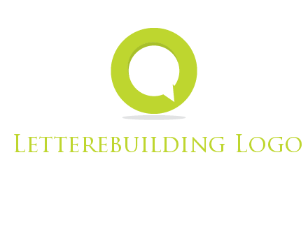 talking bubble is inside the letter o logo