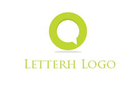 talking bubble is inside the letter o logo