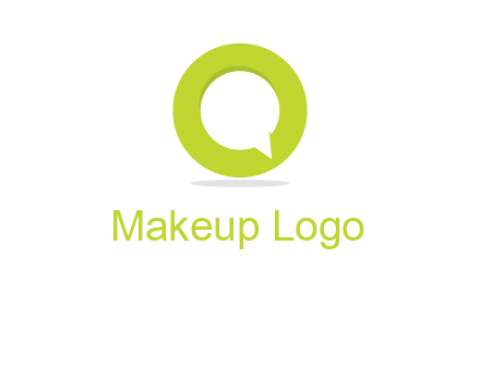talking bubble is inside the letter o logo