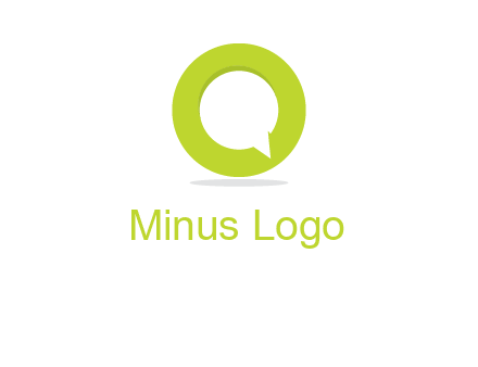 talking bubble is inside the letter o logo