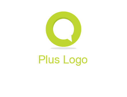 talking bubble is inside the letter o logo