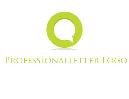 talking bubble is inside the letter o logo