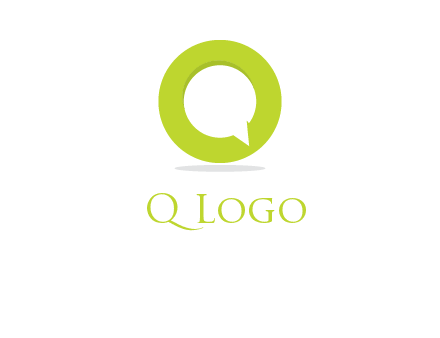 talking bubble is inside the letter o logo
