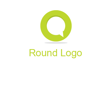 talking bubble is inside the letter o logo