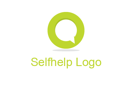 talking bubble is inside the letter o logo