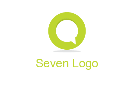 talking bubble is inside the letter o logo