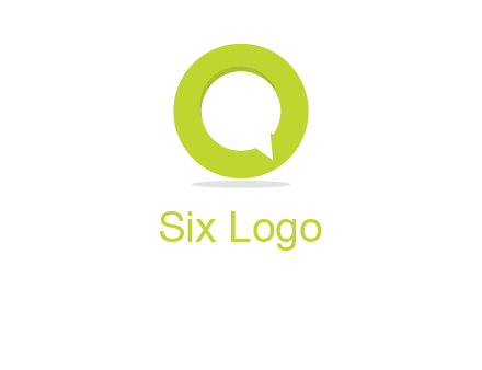 talking bubble is inside the letter o logo