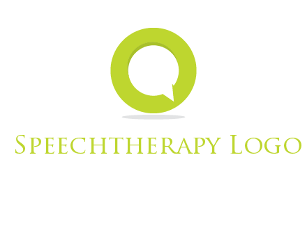 talking bubble is inside the letter o logo