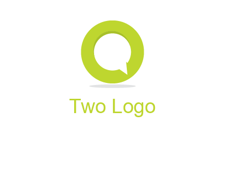 talking bubble is inside the letter o logo