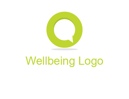 talking bubble is inside the letter o logo