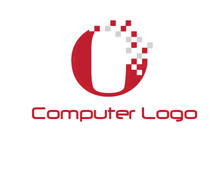 letter o pix elate logo