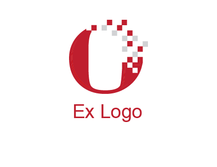 letter o pix elate logo