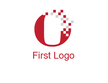 letter o pix elate logo