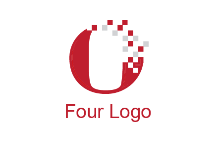 letter o pix elate logo