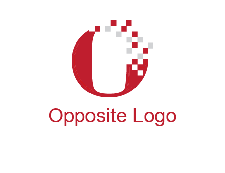 letter o pix elate logo