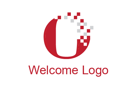 letter o pix elate logo