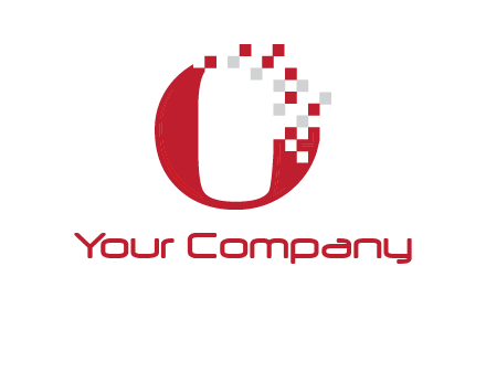 letter o pix elate logo