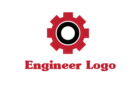 Letter o inside the gear logo