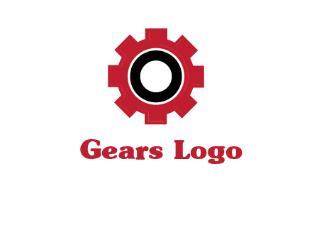 Letter o inside the gear logo
