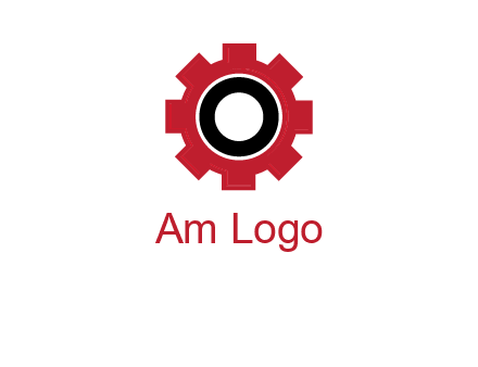 Letter o inside the gear logo