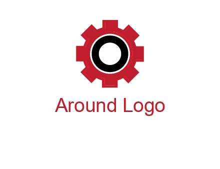 Letter o inside the gear logo