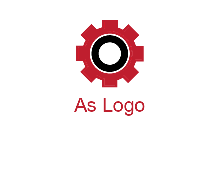 Letter o inside the gear logo