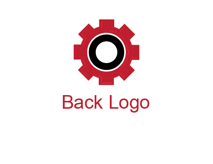 Letter o inside the gear logo