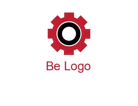 Letter o inside the gear logo
