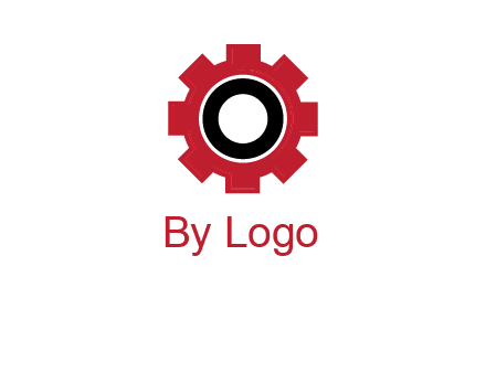 Letter o inside the gear logo
