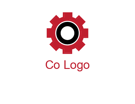 Letter o inside the gear logo