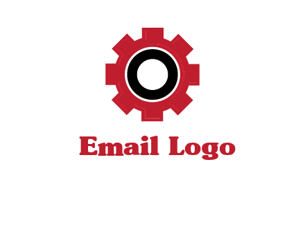 Letter o inside the gear logo