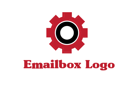 Letter o inside the gear logo