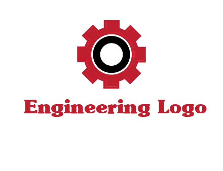 Letter o inside the gear logo