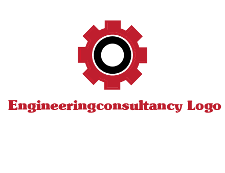 Letter o inside the gear logo