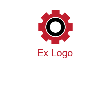 Letter o inside the gear logo