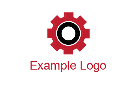 Letter o inside the gear logo