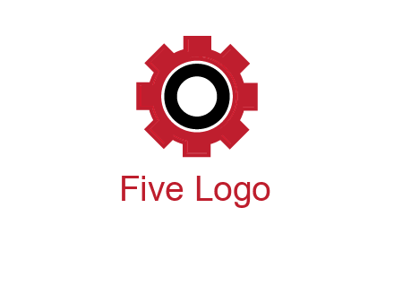 Letter o inside the gear logo