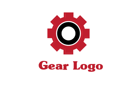 Letter o inside the gear logo