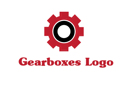 Letter o inside the gear logo
