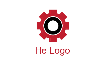 Letter o inside the gear logo