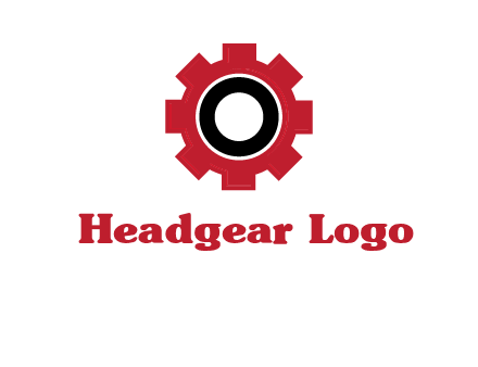 Letter o inside the gear logo