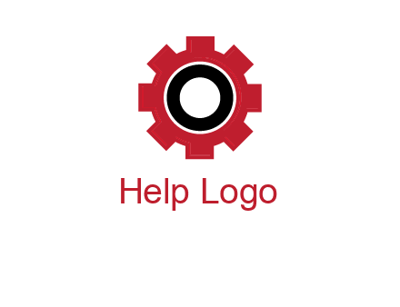 Letter o inside the gear logo